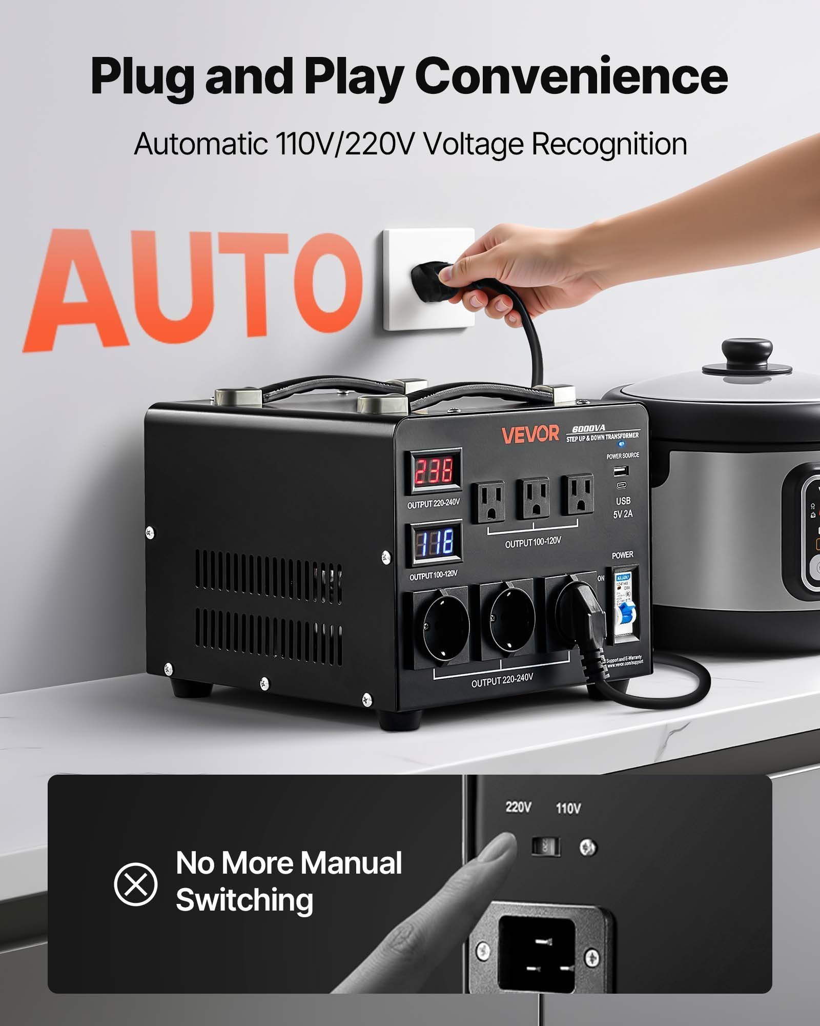 Voltage Converter Transformer 6000VA Step Up/Down 110 To 220V/220 To 110V - Image 5