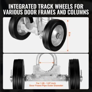 Sliding Gate Kit 6” Adjustable Heavy Duty Rolling Hardware 600 Lbs Load - Image 3