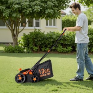2-in-1 Electric Dethatcher And Scarifier Lawn Dethatcher 13-Inch 13 Amp - Image 6