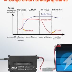 12V 40A Lithium Battery Charger 14.6V AC-DC LiFePO4 Smart Charger For RV - Image 4