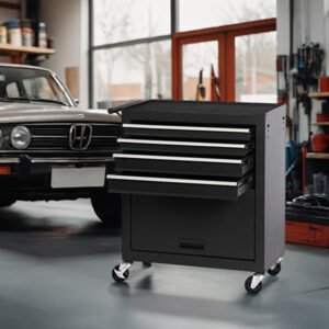 4-drawer Rolling Toolbox With 4-wheel Toolbox With Drawers - Image 3