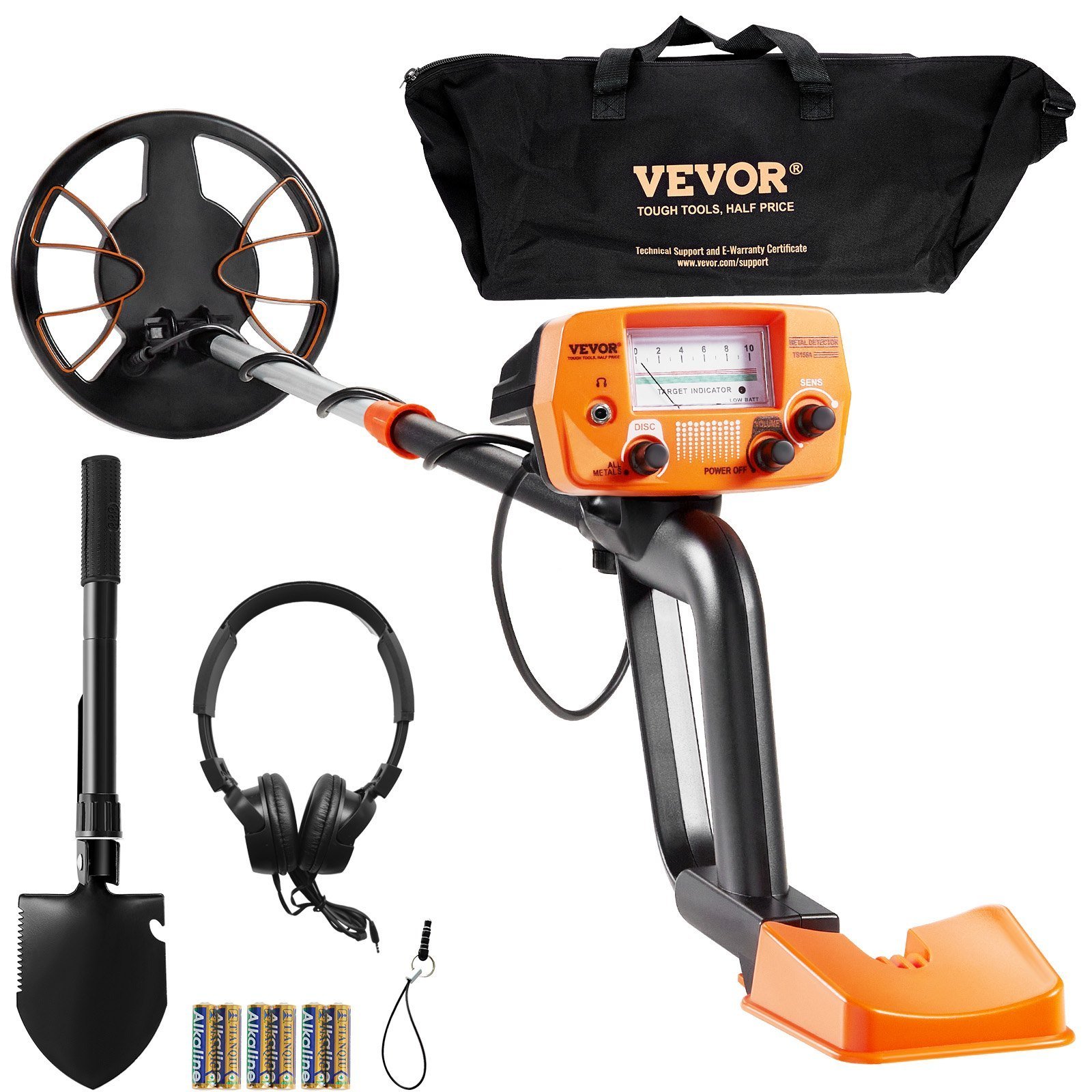 Metal Detector For Adults & Kids, 8 Inch Waterproof Search Coil With High Accuracy Pointer Display, Adjustable 38''-49'' Gold Detector, Lightweight Aluminum Stem For Detecting Gold Treasure - Image 1