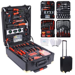 969 Piece Men's Home Repair Tool Set, Tool Box Organizer With 4 Drawers, Universal Household Tool Set With Rolling Tool Box - Image 11