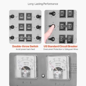 Manual Transfer Switch 30A Generator Transfer Switch Kit NEMA 3R 7500W 120/240V - Image 3