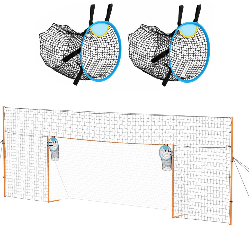 Soccer Goal 16 X 7 FT Soccer Goal For Backyard With Iron Frame PE Net, Durable Backstop, Target Net, Ground Stakes, Ropes, For Youth & Adults, Outdoor Sports, Backyard Games, Practice Training