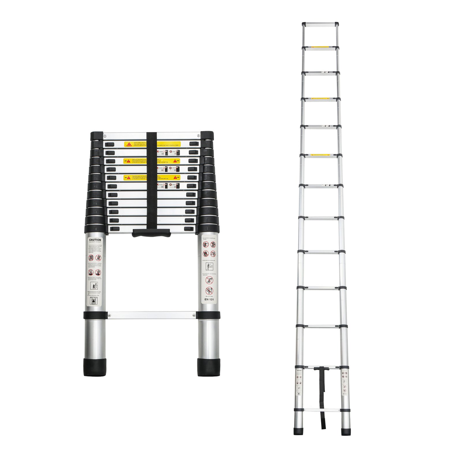 Aluminum Telescoping Ladder For Outdoor Work - Image 9