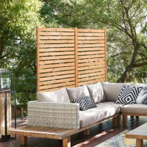 Wooden Privacy Screen 36' X 76' Freestanding Outdoor Privacy Screen For Patio - Image 6