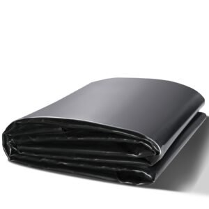 Pond Liner, 20 X 25 Ft 45 Mil Thick, Pliable EPDM Material Pond Skins, Easy Cutting Underlayment For Fish Or Koi Pond, Waterfall Base, Water Features, Water Gardens, Fountains, Black - Image 1
