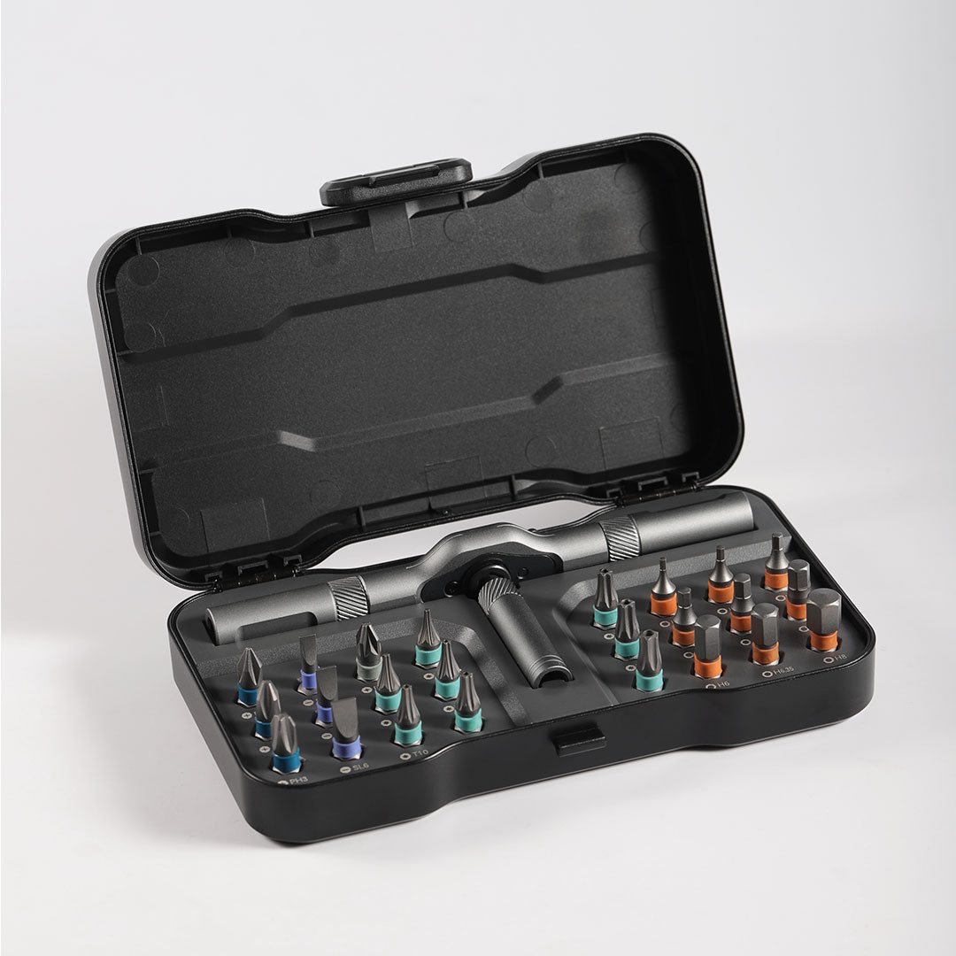 24 In 1 DlY Screwdriver Set, 1 Set Switchable Multiple Screwdriver Shapes, Compact And Portable Ratchet Screwdriver Set Home Repair Tool Kit - Image 1