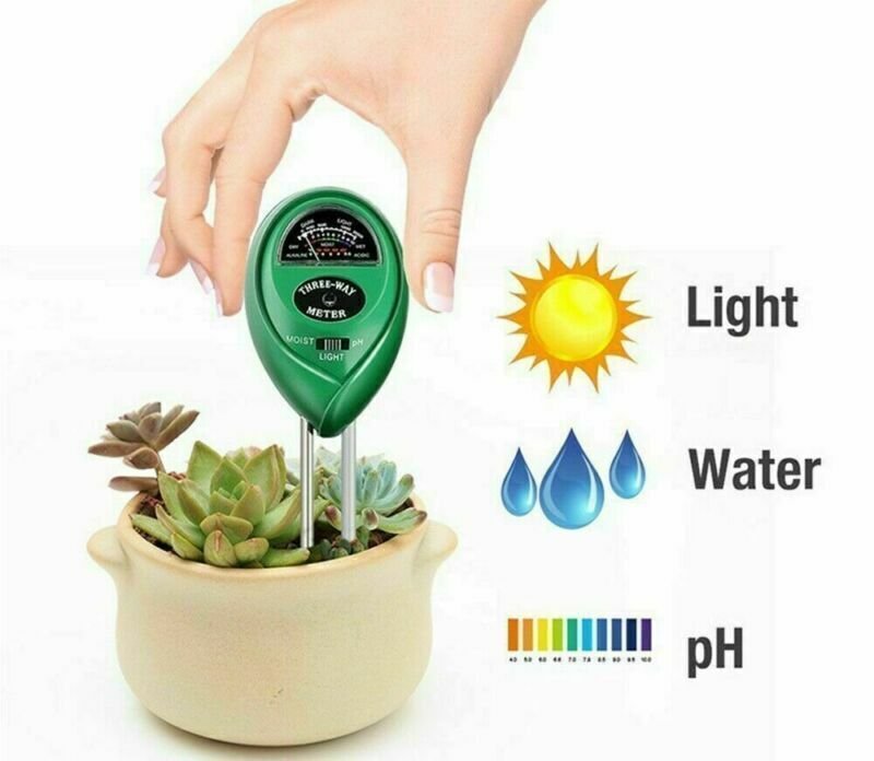 3 In 1 PH Tester Soil Water   Light Test Meter For Garden Plant Seeding