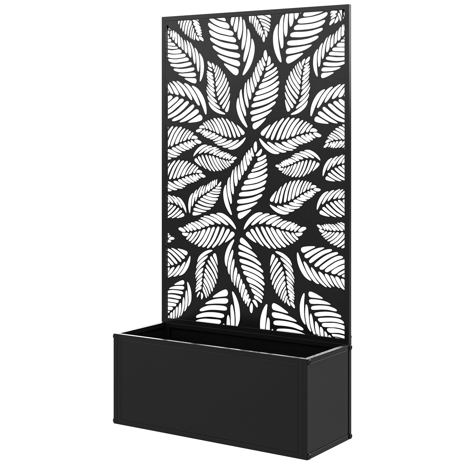 Metal Garden Bed with Trellis for Climbing Plants, Freestanding or Wall Mounted Flower Bed for Garden, Patio, Balcony - Image 9