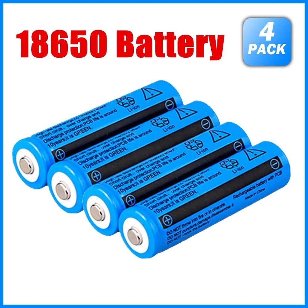 2PCS&4PCS&10PCS&50PCS&100PCS Rechargeable Battery 3000mAH 3.7V Li-ion BRC 11.1 Power Batteries For Flashlight Laser Headlamp