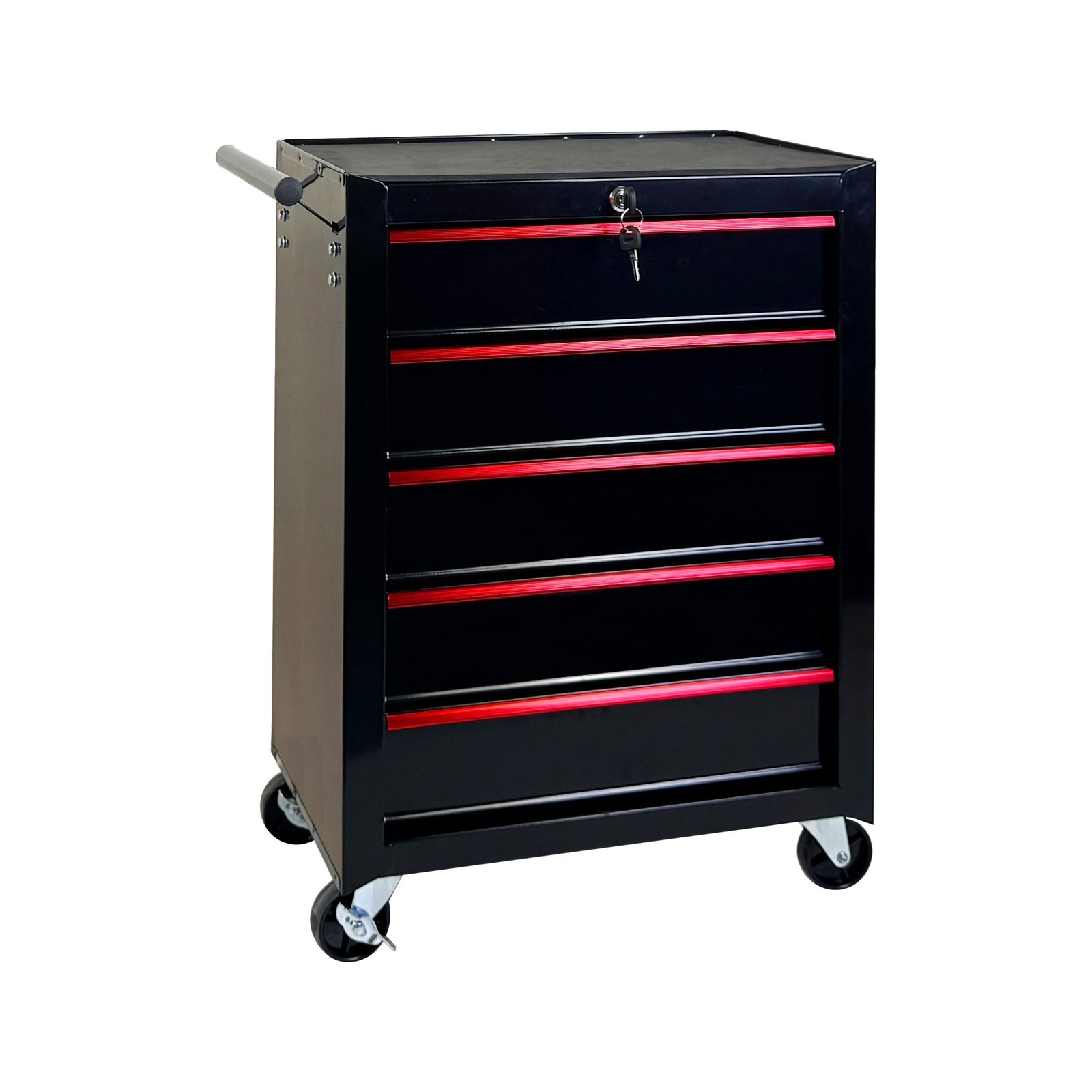 5 Drawer Rolling Tool Chest, Ball Bearing Slides, Steel Storage For Garage And Workshop - Image 3