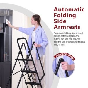 Multi-Purpose Step Ladder With Sturdy Frame For Easy Storage - Image 2
