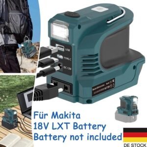 180W 18V LXT Battery Voltage Converter (Inverter) With USB LED Power Bank, Compatible With Makita 18V LXT Battery - Image 6