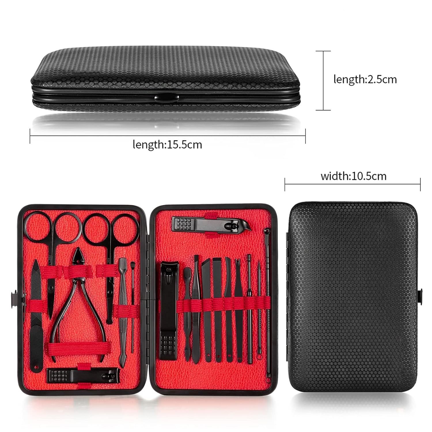 18-Piece Nail Clippers Trimming Tool Set Manicure Set Pedicure Kit Nail Clippers  Professional - Image 7
