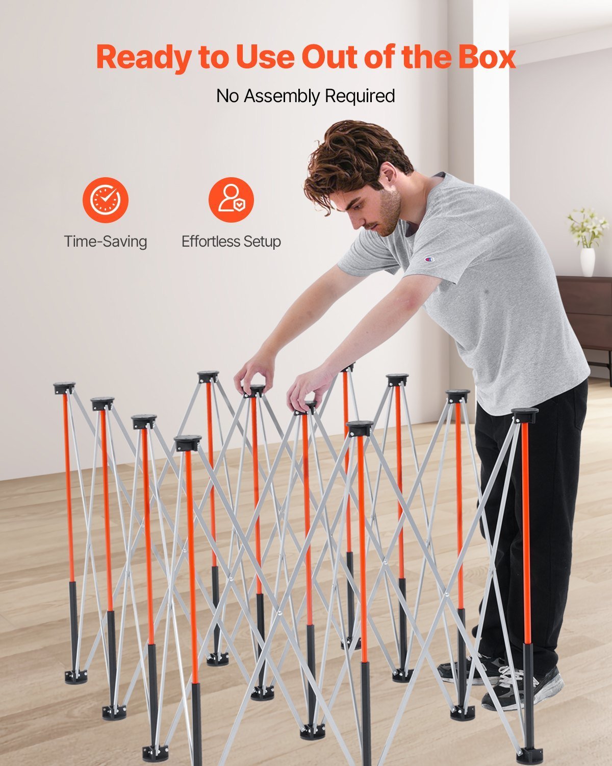 Portable Folding Workstand 6.12 X 4.14ft Collapsible Work Stand 4500lbs Capacity - Image 2