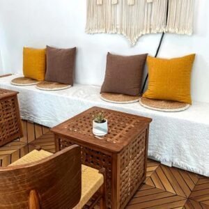 10PC 12inch*12inch High-quality Acacia Wood Modular Flooring, Model 08, Is Easy To Install And Enhances Your Home's Elegance And Comfort. - Image 2