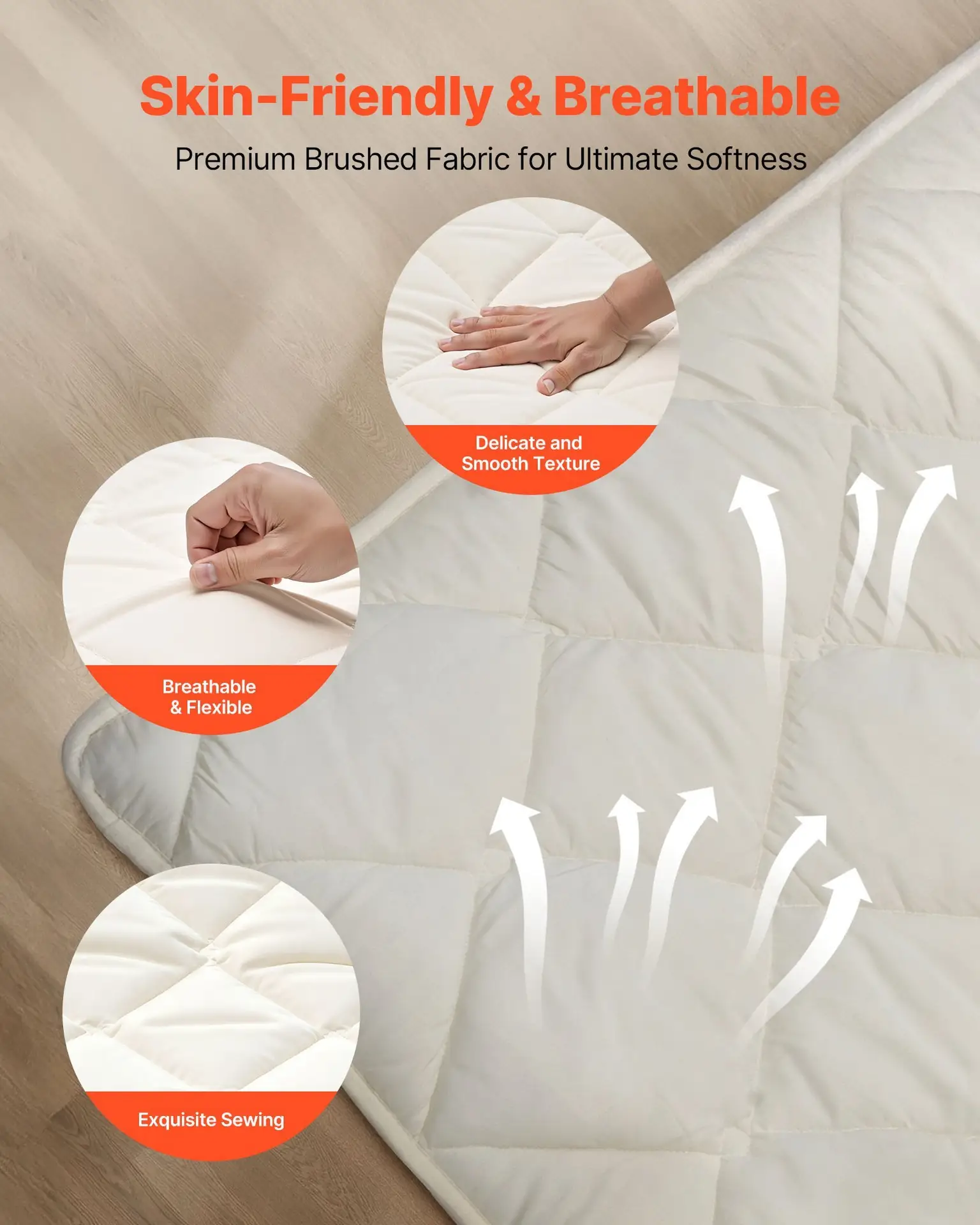 Japanese Tatami Mat, Twin Size Foldable Japanese Tatami Mattress, Futon Mattress With Storage Bag & Fastener, 9-Layer Floor Mat For Sleeping, Dormitory, Meditation, Yoga, 80 X 39 X 2.5 In, White - Image 2