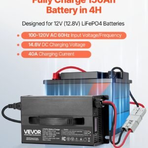 12V 40A Lithium Battery Charger 14.6V AC-DC LiFePO4 Smart Charger For RV - Image 3