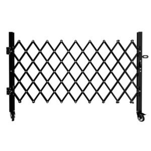 Foldable Security Gate, Expandable Safety Barrier With 360degree Swivel Casters Lockable Design, Portable Mobile Rolling Barricade For Garage, Warehouse, Driveway And Pool Areas 87inH X 85in W - Image 6