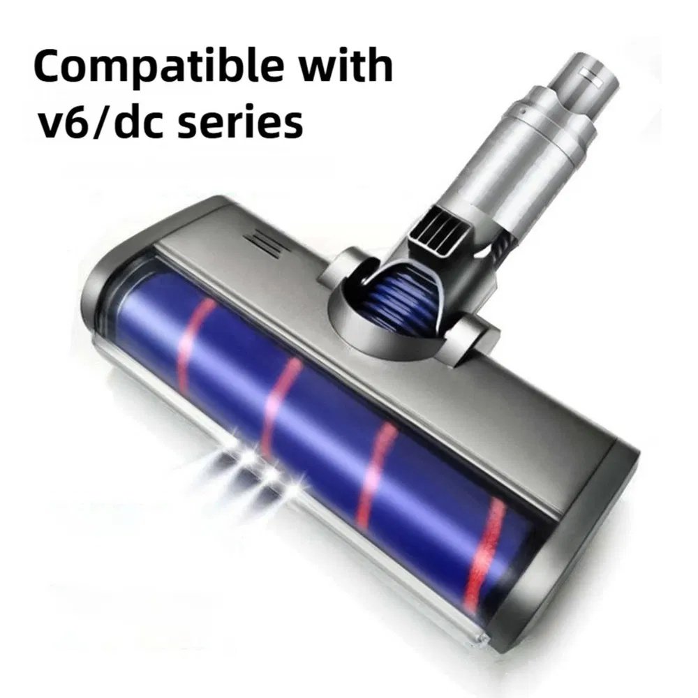 Replacement Turbo Brush For Dyson V6 / DC62 / V6 Series Vacuum Cleaners - Compatible Cleaning Head For Hard Floors & Carpets | Rotating Brush Roll For Thorough Dust Removal