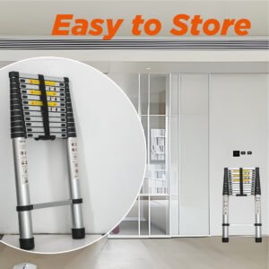 Aluminum Telescoping Ladder For Outdoor Work - Image 7