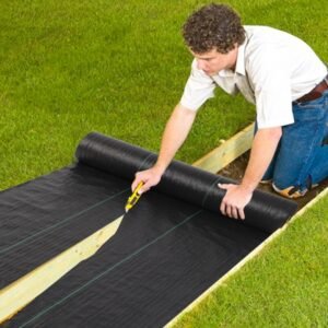 4x100ft Black Weeding Cloth Polyethylene Foldable - Image 4