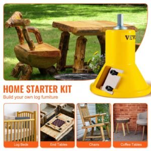 Tenon Cutter, 1'/25.4mm & 1.5'/38mm & 2'/50.8mm, With Dual Straight Blades & Button Screws Home Master Kit, Premium Aluminum & Steel Log Furniture Cutter, Commercial Starter’s Tool For Home DIY - Image 2