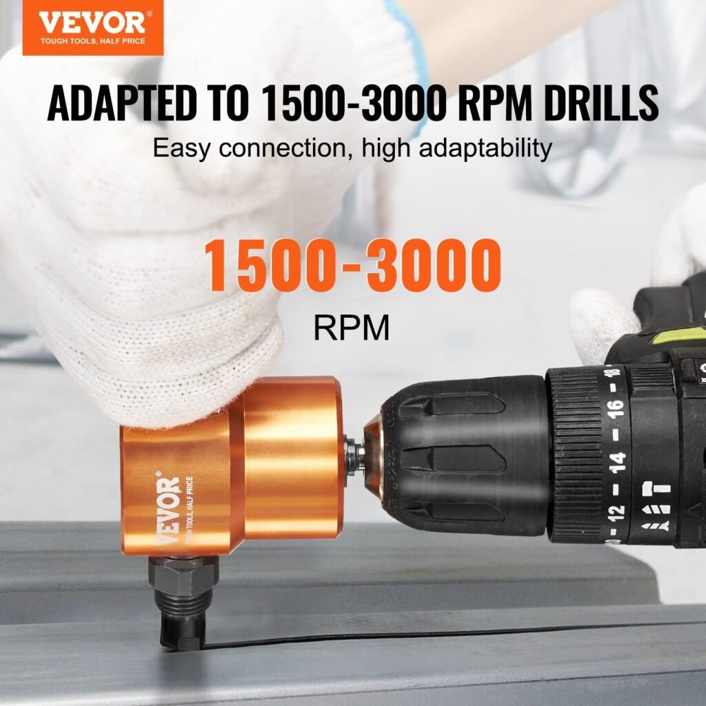 Double Head Sheet Metal Nibbler Cutter, 360 Degree Metal Nibbler Drill Attachment With Extra Punch And Die, Cutting Hole Accessory And Step Drill Bit, For Straight Curve And Circle Cutting