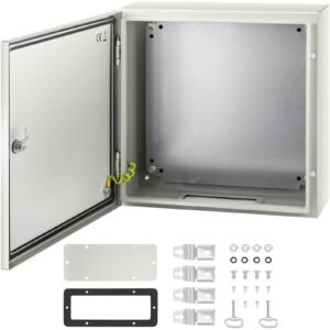 NEMA Steel Enclosure, 20 X 20 X 6'' NEMA 4X Steel Electrical Box, IP66 Waterproof & Dustproof, Outdoor/Indoor Electrical Junction Box, With Mounting Plate - Image 1
