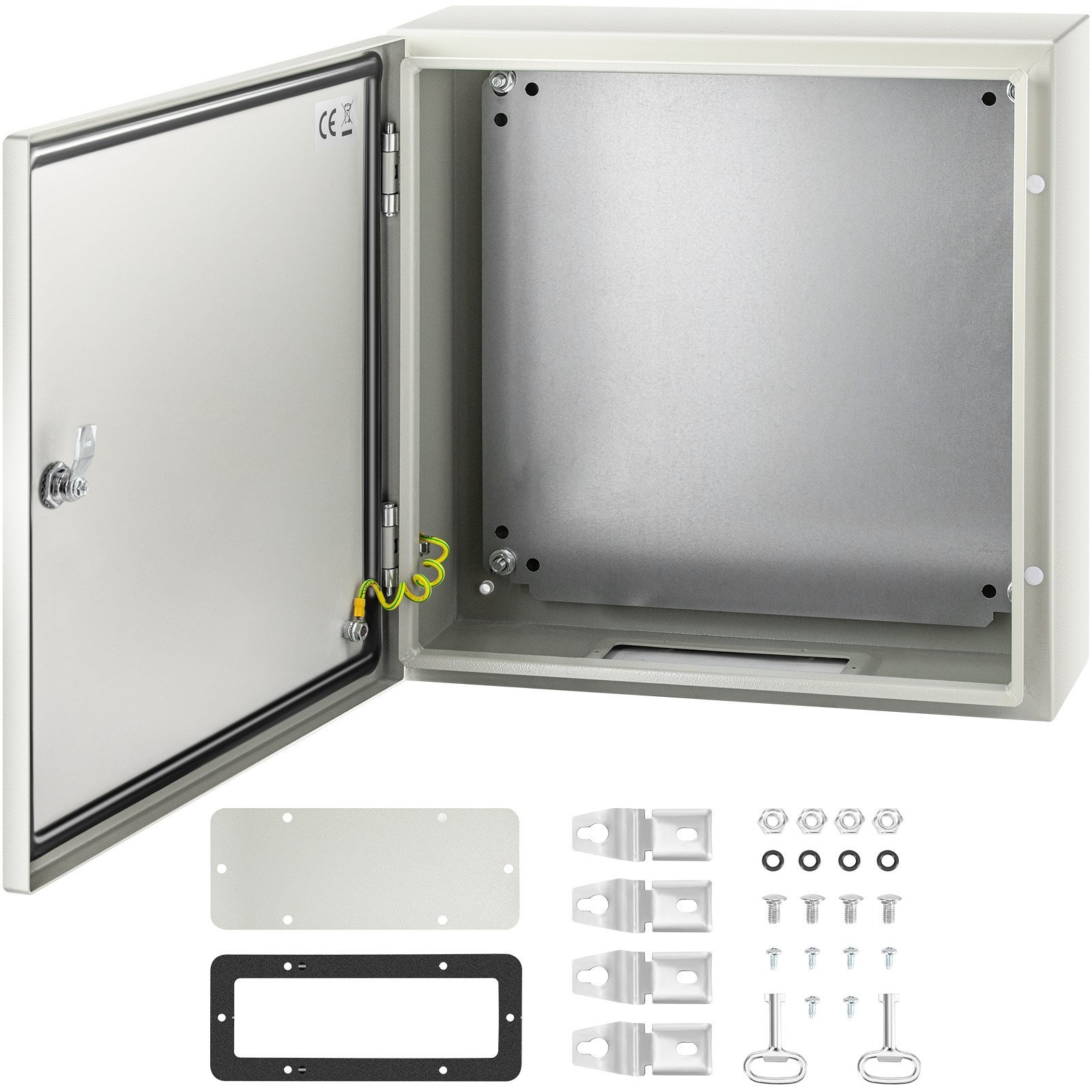NEMA Steel Enclosure, 20 X 20 X 6'' NEMA 4X Steel Electrical Box, IP66 Waterproof & Dustproof, Outdoor/Indoor Electrical Junction Box, With Mounting Plate - Image 1