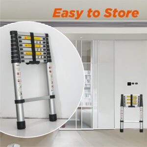 Aluminum Telescoping Ladder For Outdoor Work - Image 10