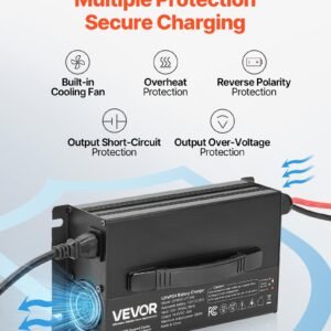 12V 40A Lithium Battery Charger 14.6V AC-DC LiFePO4 Smart Charger For RV - Image 2