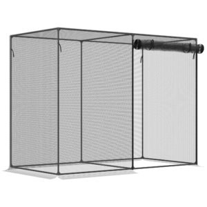 6 x 3ft Crop Cages for Garden, Plant Protectors from Animals, Storage Bag and 6 Ground Stakes, Black - Image 9