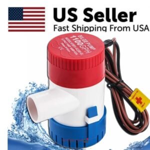 1100GPH 12V Electric Marine Submersible Bilge Sump Water For Boat 3  4Hose - Image 4