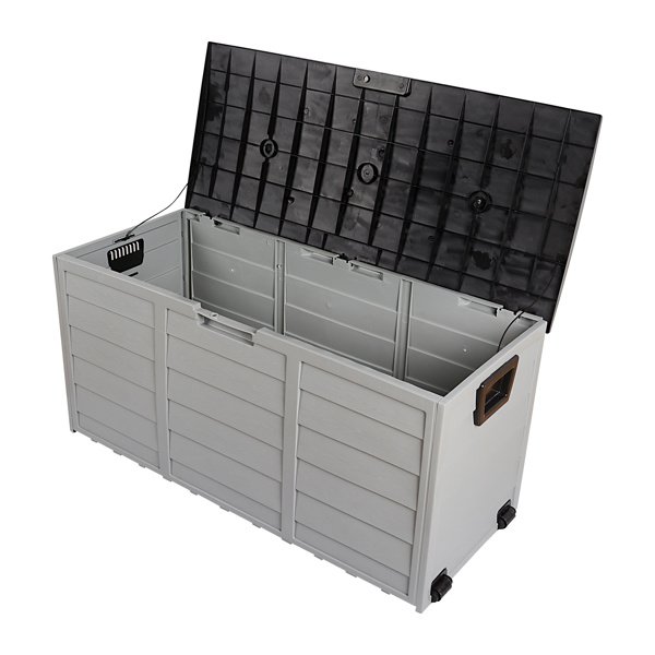 75gal 130lb Black Lid Plastic Patio Storage Box