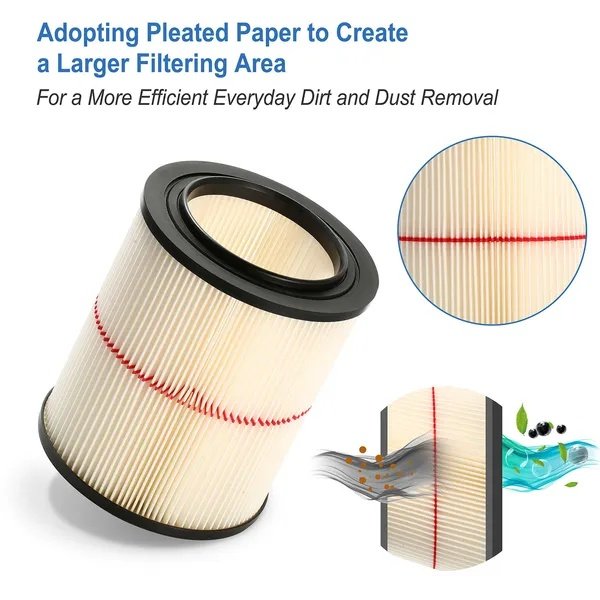 Vacuum Cartridge Filter Replacement Fits For Craftsman 9-17816