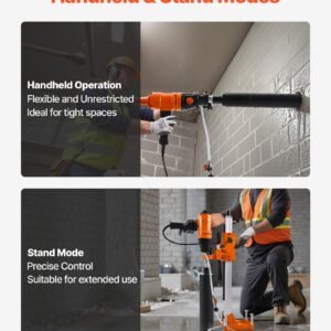 Diamond Core Drill Machine Handheld And Stand Concrete Core Drill Rig 8 In - Image 5