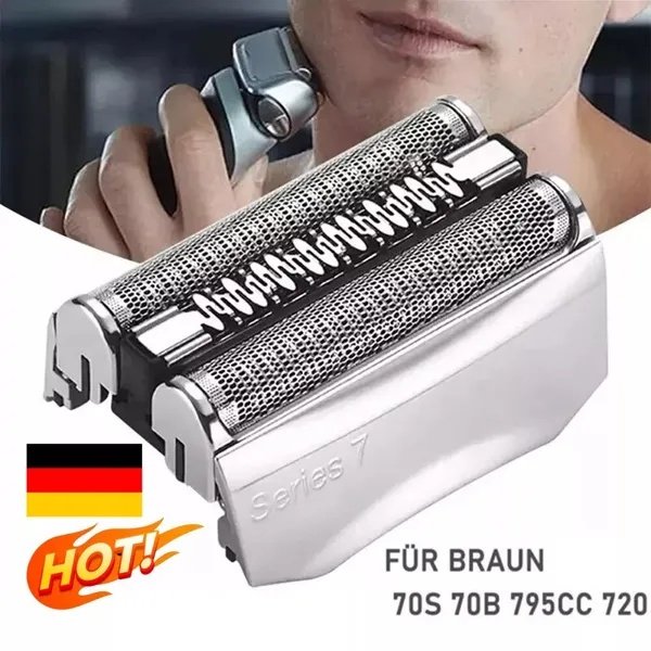 Replacement Shaver Head, Compatible With Braun Series 7 795cc 790cc 760cc 730 720 70s 70b Models, 100% Compatible, Smooth & Comfortable Shave