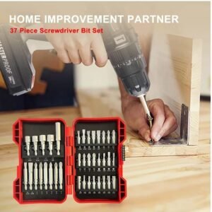 37 Piece Impact Screwdriver Bit Set Nut Driver Torx Phillips Tool Magnetic Drill - Image 3