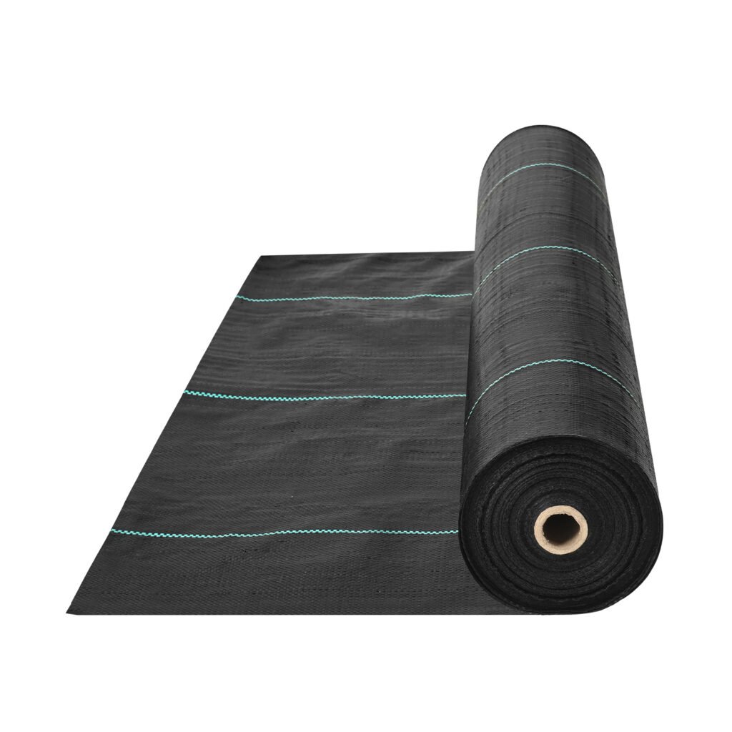 VEVOR 13FTx108FT Premium Heavy Duty Weed Barrier Landscape Fabric, 5OZ Woven Geotextile Fabric Under Gravel, High Permeability For Weed Blocker Weed Mat, Driveway Fabric, Weed Control Garden Cloth