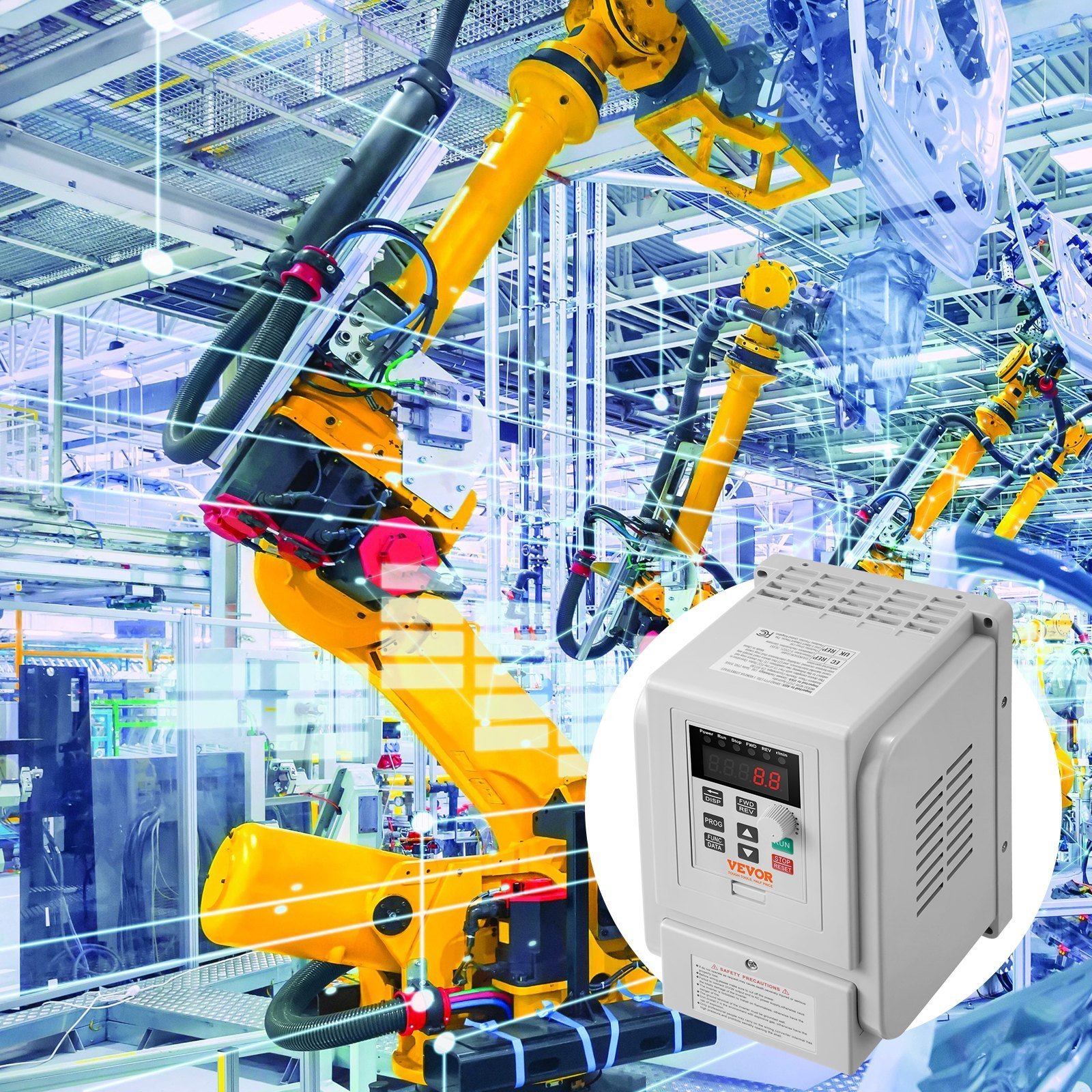 VFD 4KW,18A,5HP Variable Frequency Drive For 3-Phase Motor Speed Control - Image 6