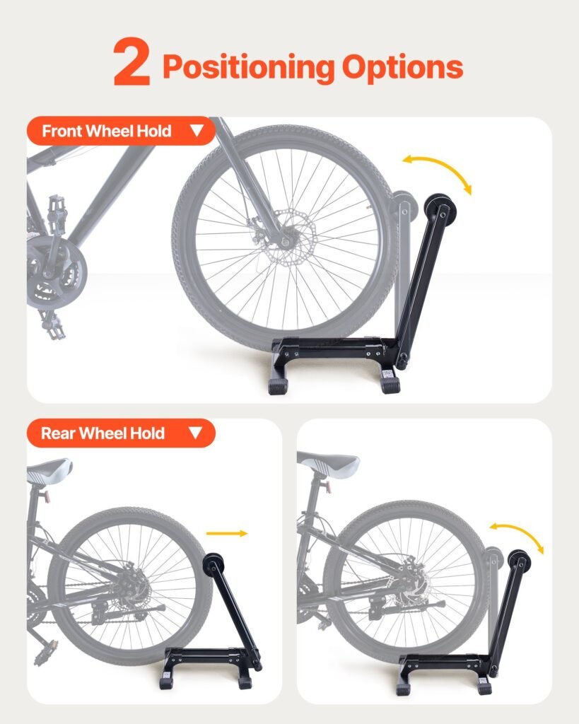 Foldable Bike Rack For 20 To 29 Inch Mountain & Road Bikes Storage Stand 2 Pack