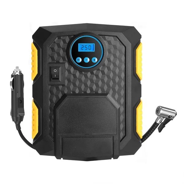Tire Inflator 12V DC 120W 150PSI Tire W LCD Electric Air Compressor 25L Min Large Air Flow
