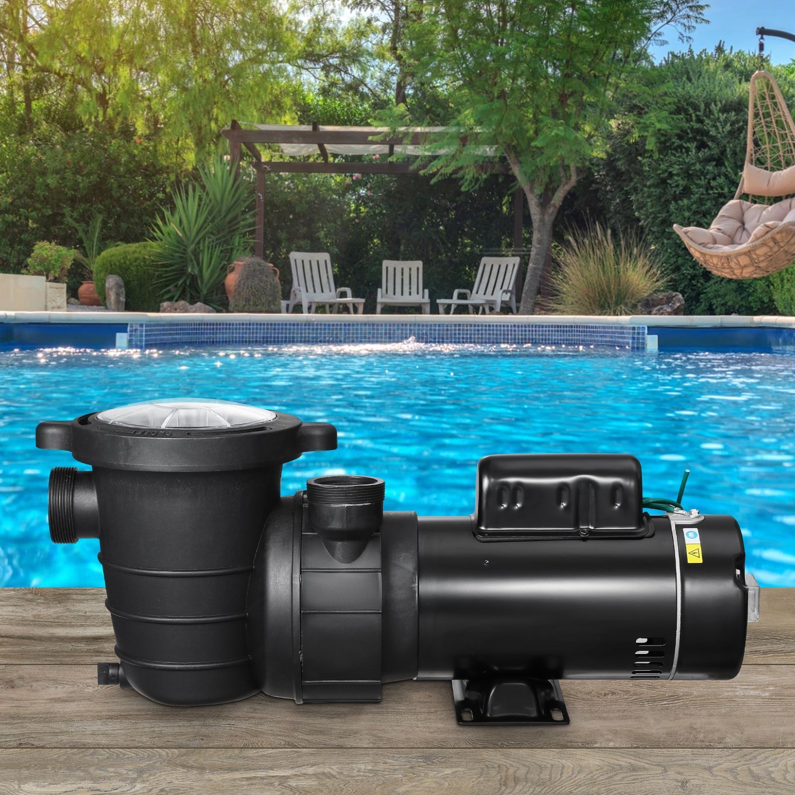 Above Ground Pool Pump 1.5HP/0.35HP Dual Speed Swimming Pool Pump 110 GPM/52 GPM - Image 6