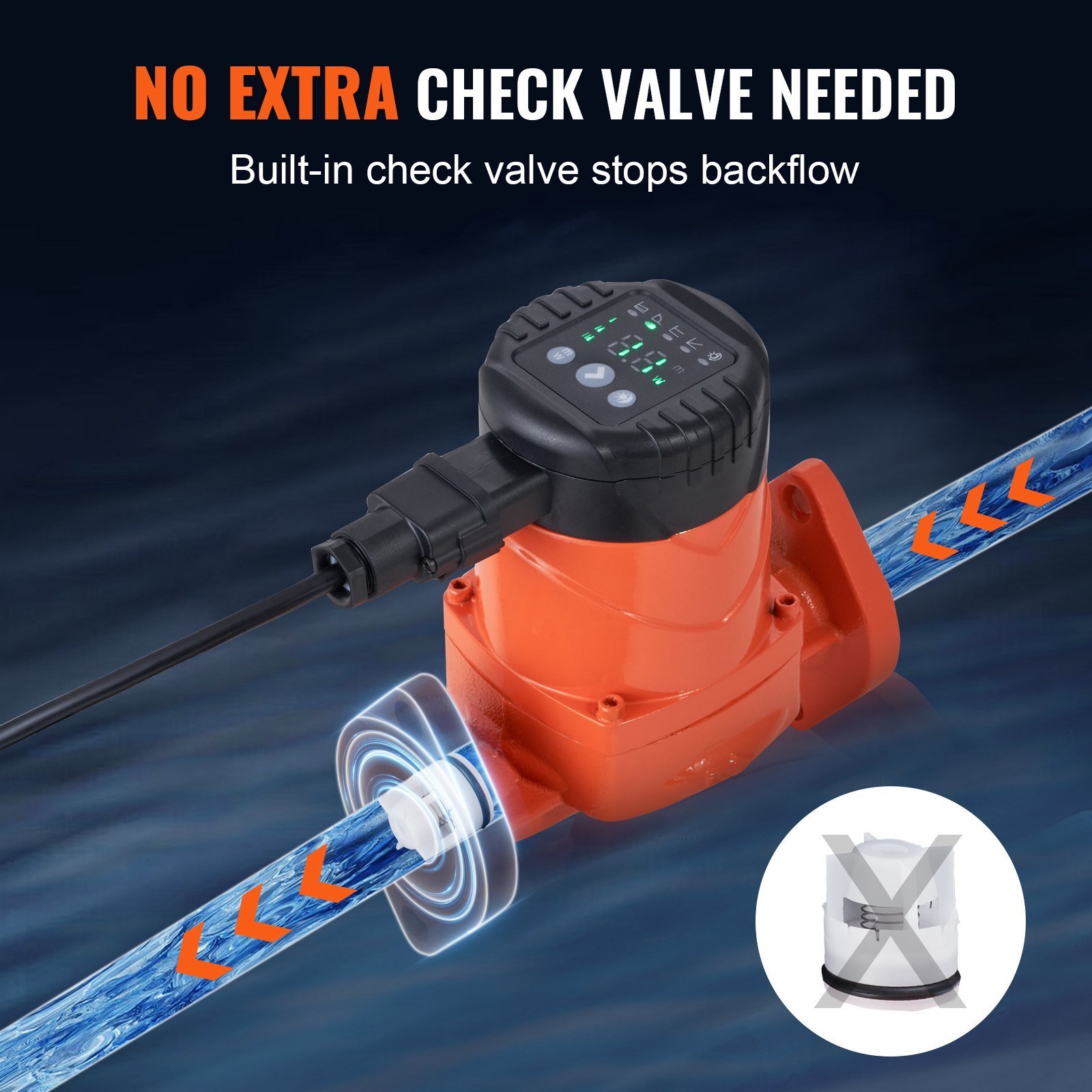007E-2F2 High Efficiency Circulation Pump 110V 42W EMC Circulator Pump - Image 5