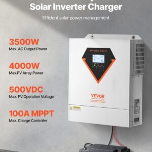 Hybrid Solar Inverter Charger 3500W 220/230V With Built-in 100A MPPT Controller - Image 4