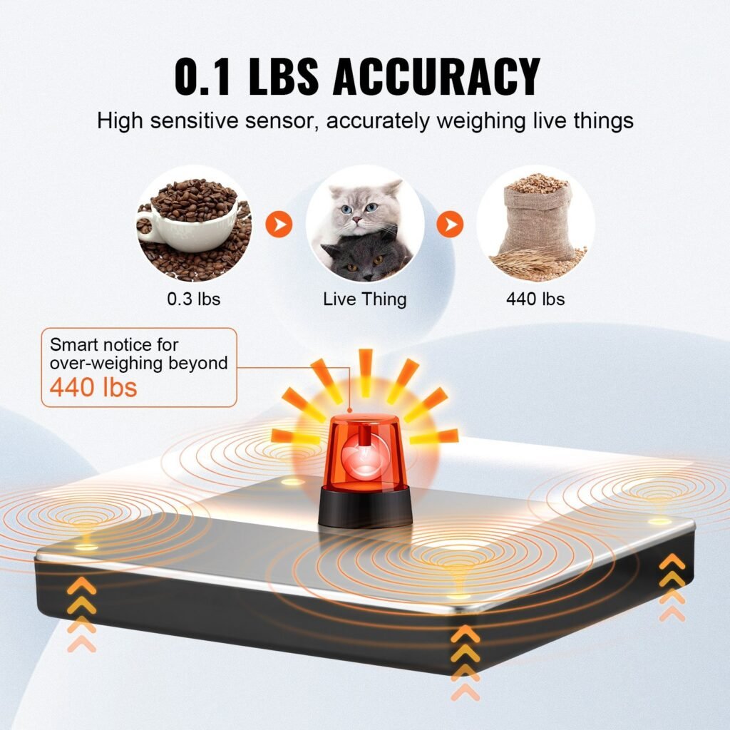 Digital Shipping Scale, 440 Lbs X 1.7 Oz. Heavy Duty Postal Scale With Timer, Tare Function, HD LCD Screen Portable Package Scale For Luggage, Home, Post Office, AC/DC Powered, FCC Listed