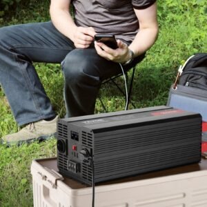 Modified Sine Wave Inverter, 5000W, DC 12V To AC 120V Power Inverter With 6 AC Outlets 2 USB Port 1 Type-C Port, LCD Display And Remote Controller For High Load Home Appliances, CE FCC Certified - Image 6